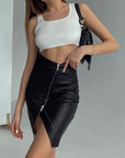 Remi Leather Skirt