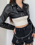 Winona Leather Crop Jacket