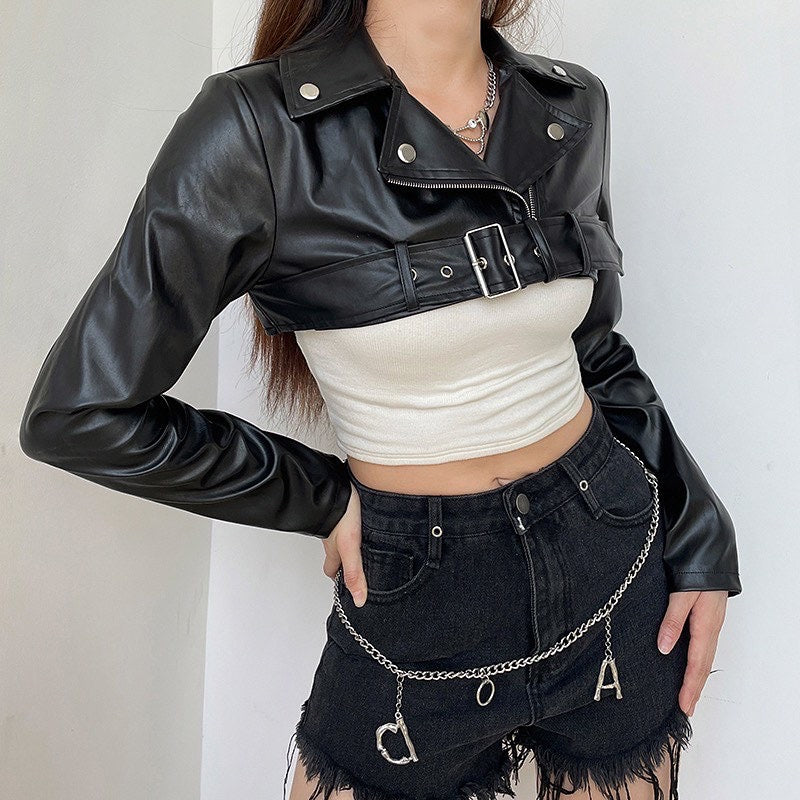 Winona Leather Crop Jacket