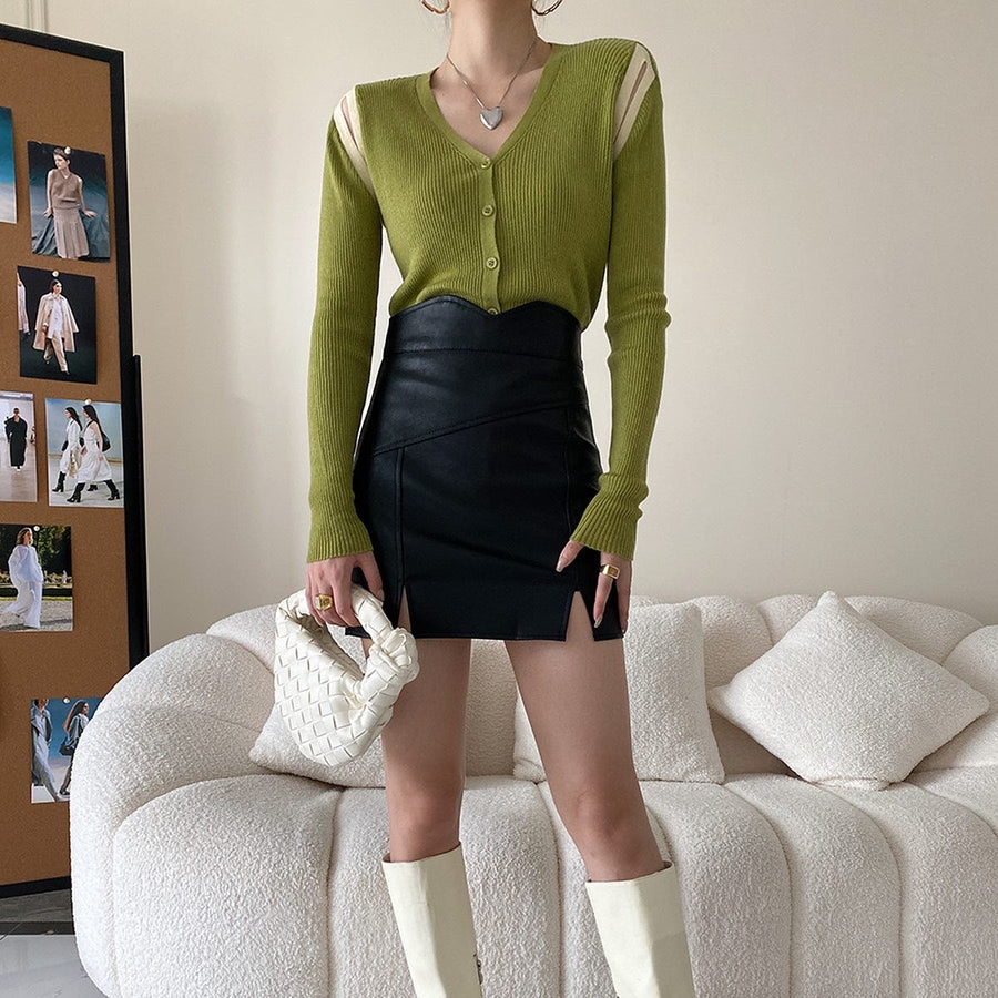 Kesley Leather Skirt