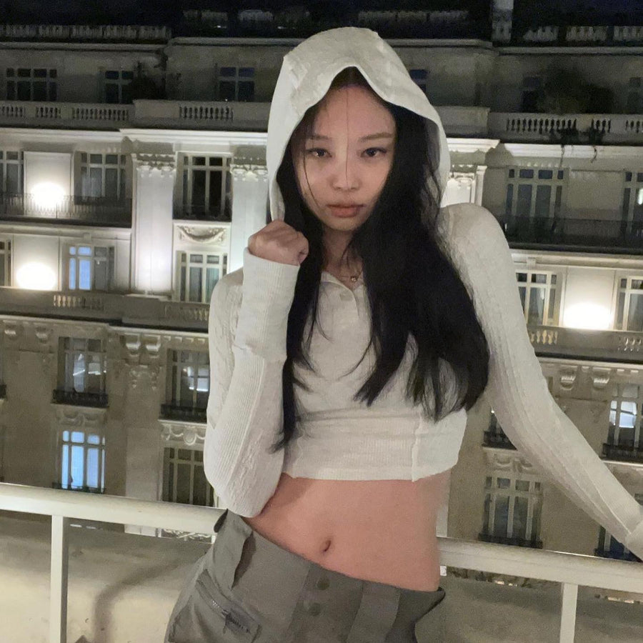 Jennie Hoodied Crop Top