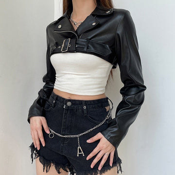 Winona Leather Crop Jacket