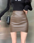 Verencia Leather Skirt