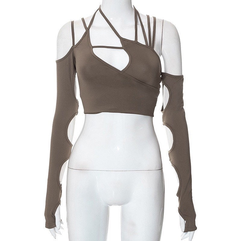 Hutley Cut Out Crop Top