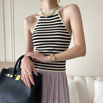 Therise Stripe Halter Top